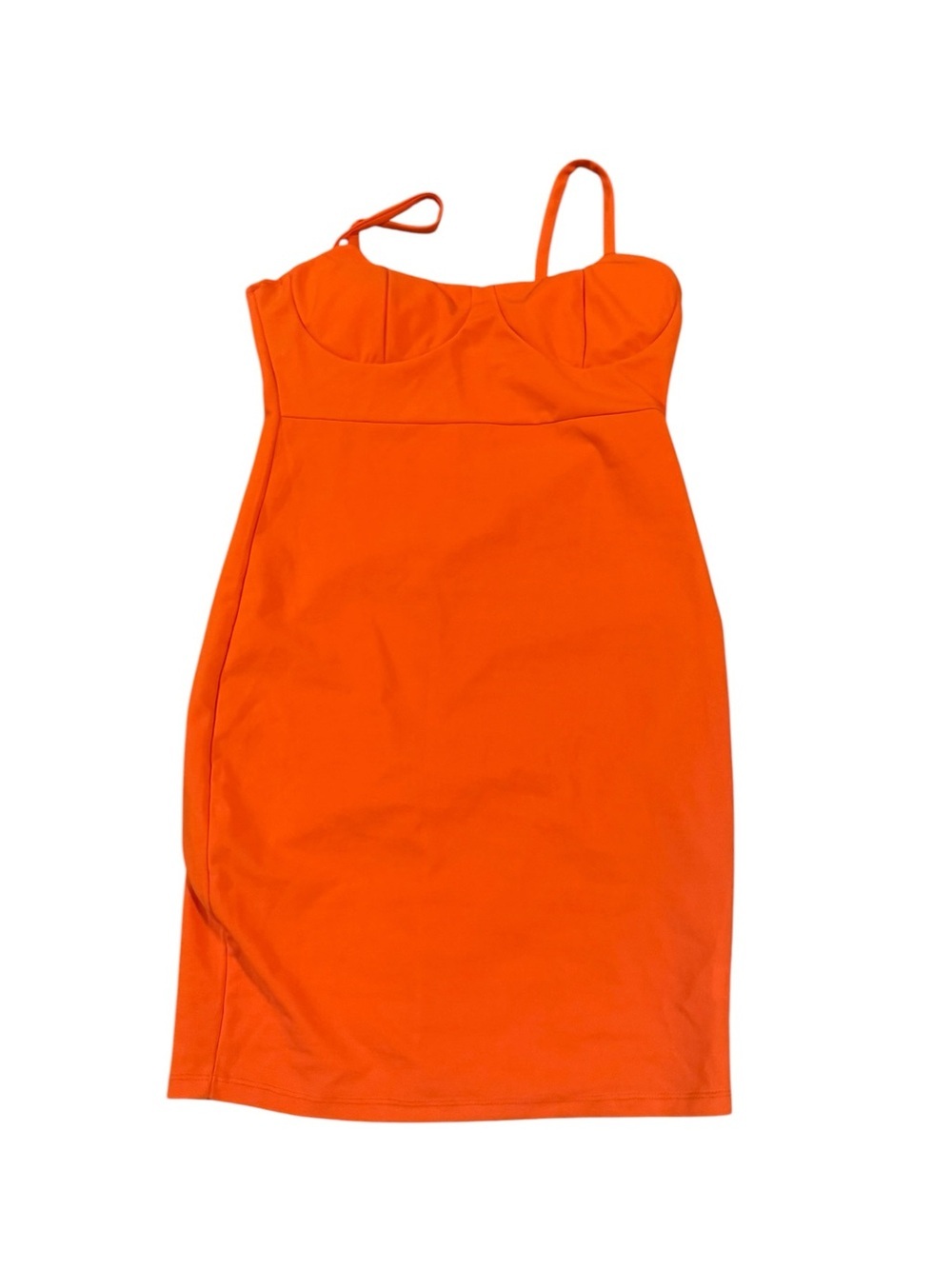 Charlotte Russe Orange Spaghetti Strap Bodycon Dress